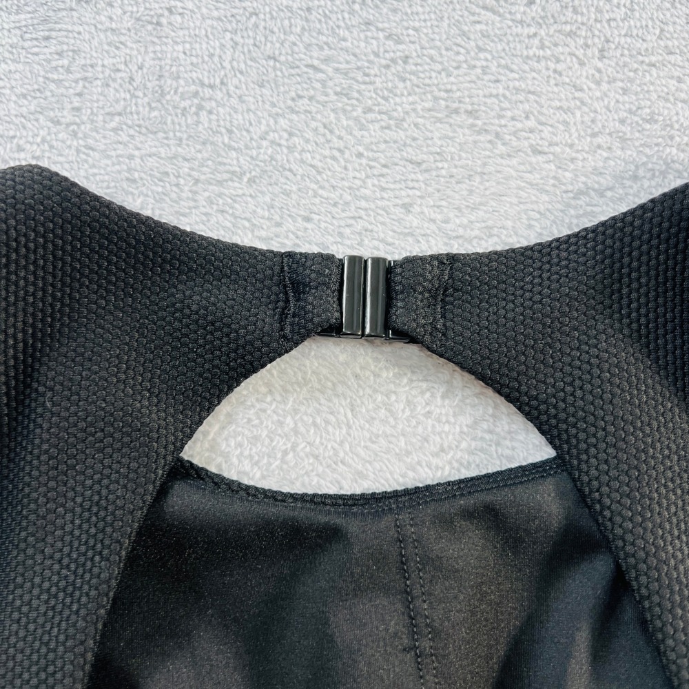 Spanx Black Pique High Neck One Piece Swimsuit Shaping Tummy Control Women XL - Picture 5 of 10